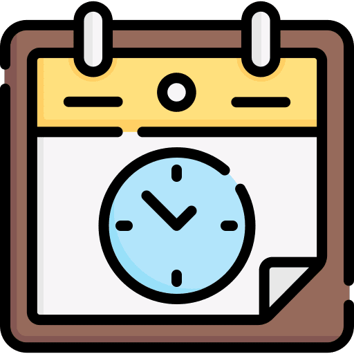 Calendar clock event time and date icon Calendar clock event time and date icon