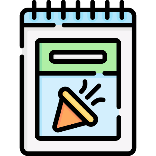 Holidays birthday schedule calendar icon Holidays birthday schedule calendar icon