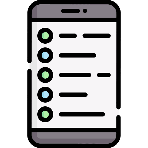 To do list schedule technology smartphone icon To do list schedule technology smartphone icon