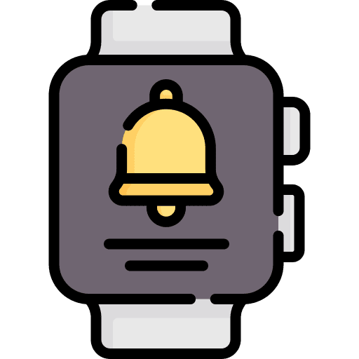 Notification event time and date schedule icon Notification event time and date schedule icon