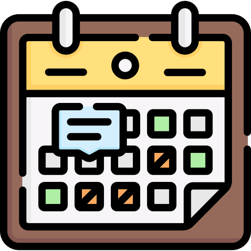 Schedule event time and date plan icon Schedule event time and date plan icon