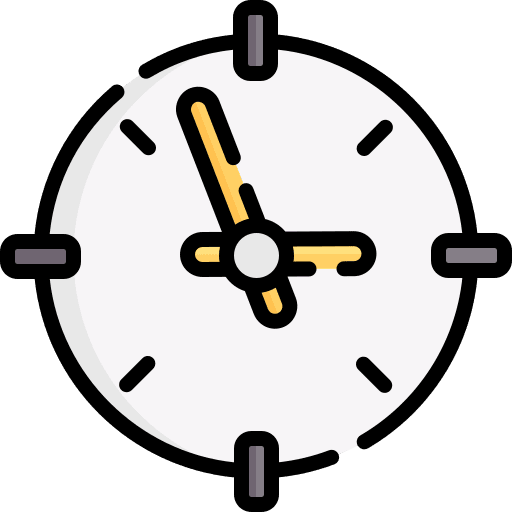 Wall clock time and date hour wall clock icon Wall clock time and date hour wall clock icon