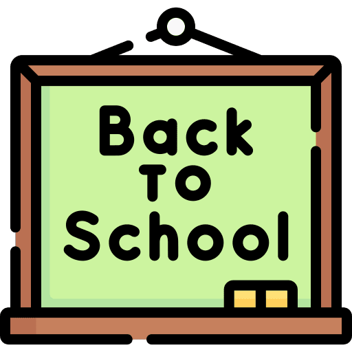 Back to school classroom learn presentation icon