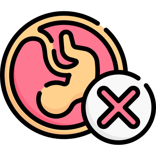 Abortion healthcare and medical gestation termination icon Abortion healthcare and medical gestation termination icon