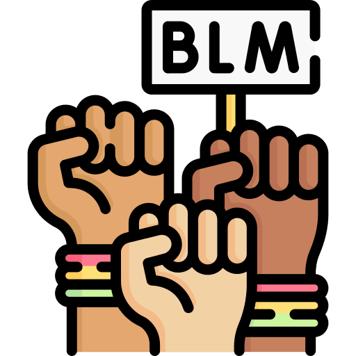 Black lives matter fist raise hand black lives matter icon Black lives matter fist raise hand black lives matter icon