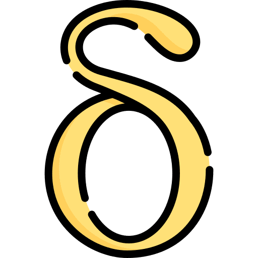 Delta symbol greek education icon Delta symbol greek education icon