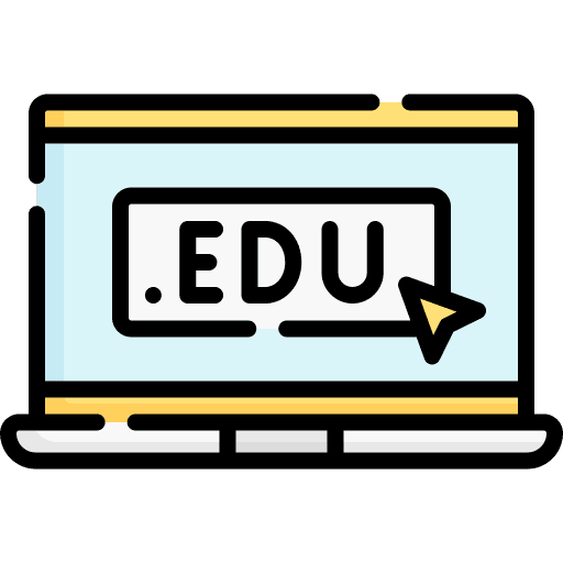 Online education technology computer laptop icon Online education technology computer laptop icon