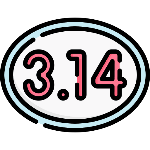 Pi irrational mathematics diameter icon Pi irrational mathematics diameter icon