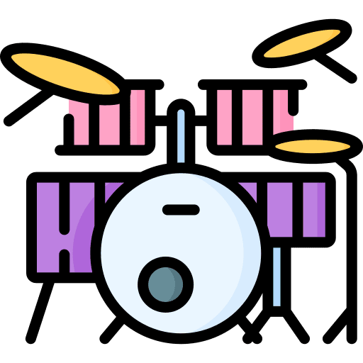 Drum set musical instrument orchestra drum set icon Drum set musical instrument orchestra drum set icon