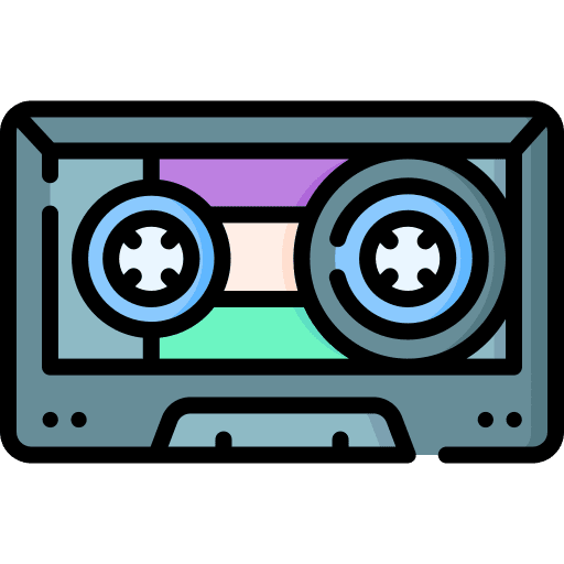 Tape cassette electronics radio tape icon Tape cassette electronics radio tape icon