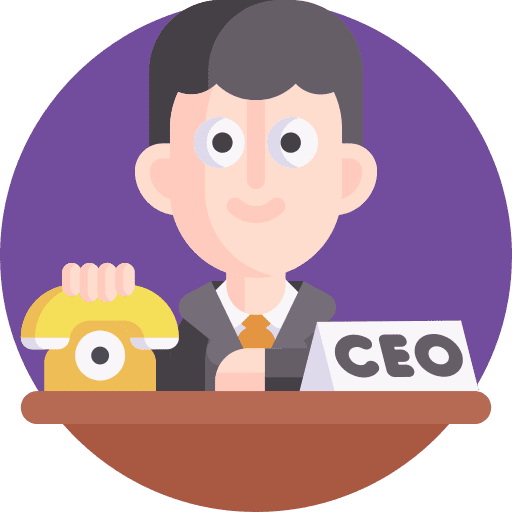 Ceo people working success icon