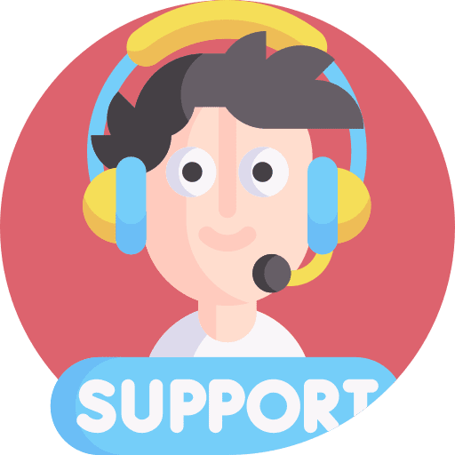 Help desk customer service headset people icon