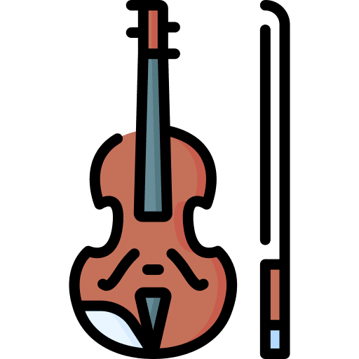 Violin fiddle orchestra music and multimedia icon Violin fiddle orchestra music and multimedia icon