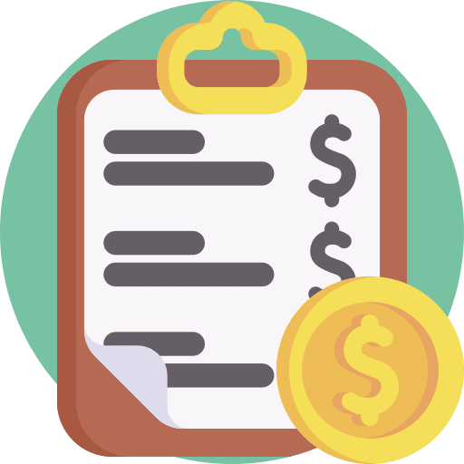 Price list clipboard business and finance business icon