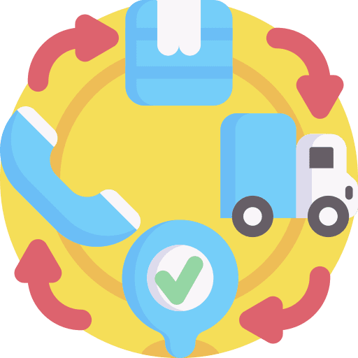 Supply chain supply chain delivery distribution icon