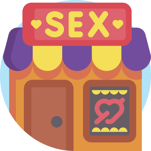 Sex shop adult store erotic icon