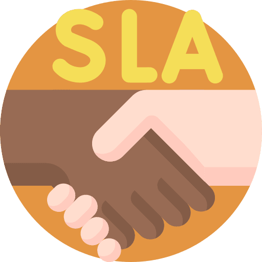 Sla agreement deal business icon