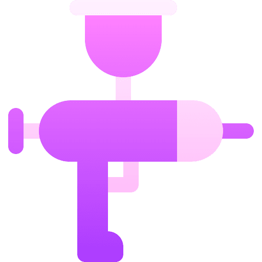 Spray paint gun tool industry paint icon