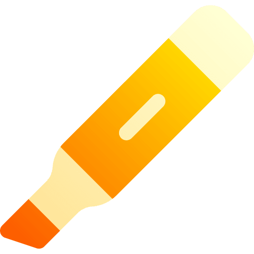 Highlighter education drawing stationery icon