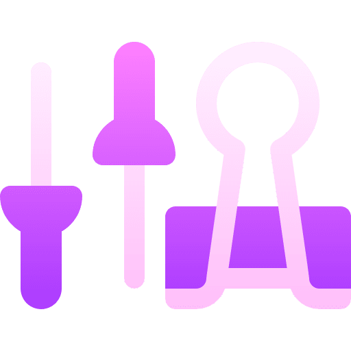 Binder clip miscellaneous attach education icon