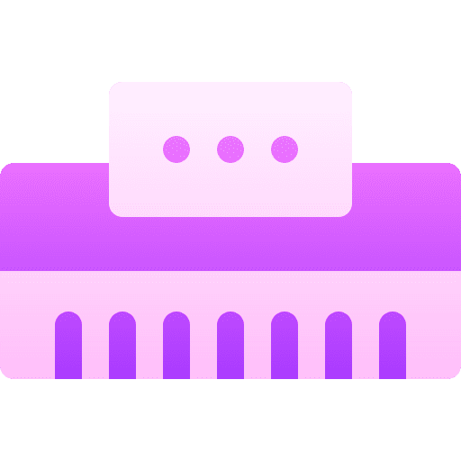 Keyboard music and multimedia keyboard synthesizer icon
