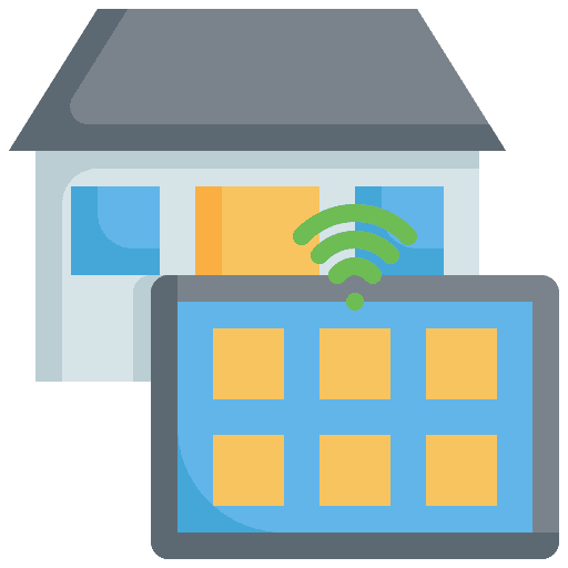 Home smart home electronics wifi icon Home smart home electronics wifi icon
