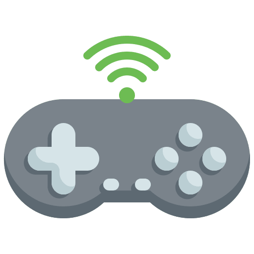 Joystick wifi smart technology gamepad icon Joystick wifi smart technology gamepad icon