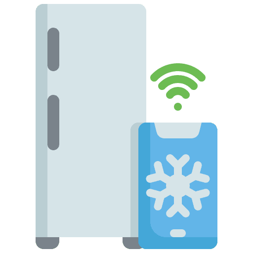 Refrigerator smart refrigerator internet of things icon