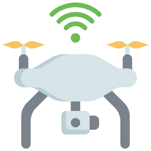 Smart drone smart drone internet of things icon