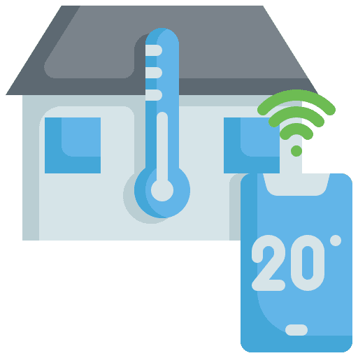 Temperature temperature mobile phone smart home icon
