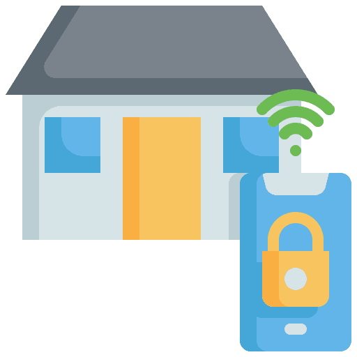 House secure smart real estate icon House secure smart real estate icon