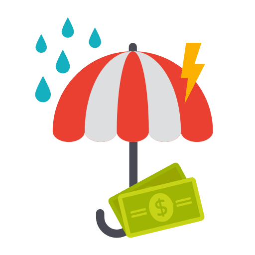 Investment insurance business and finance investment insurance umbrella icon Investment insurance business and finance investment insurance umbrella icon