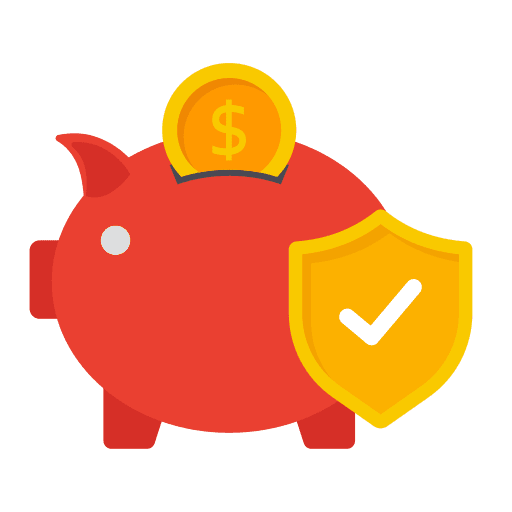 Piggy bank profits payment protection protection icon Piggy bank profits payment protection protection icon