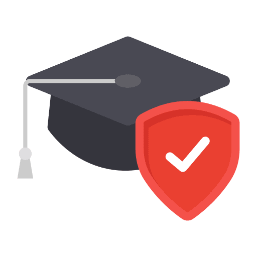 Student hat student hat protection security icon