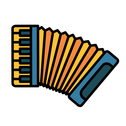 Accordion instrument musical orchestra icon
