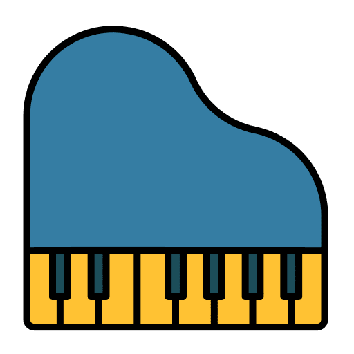 Piano musical grand piano music icon