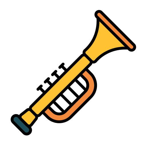 Trumpet festival trumpet musical instrument icon