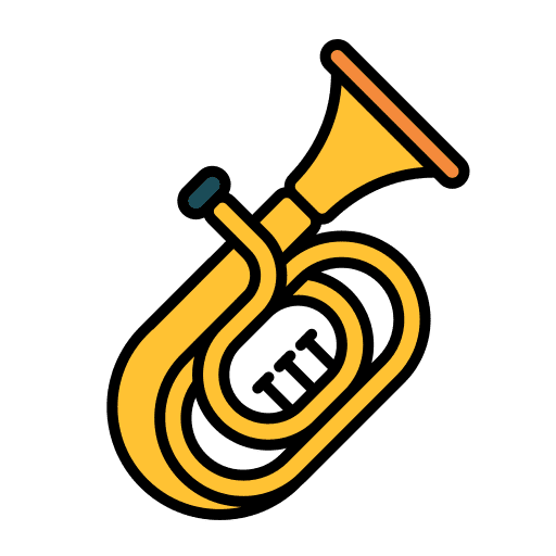 Tuba tuba music and multimedia wind instrument icon