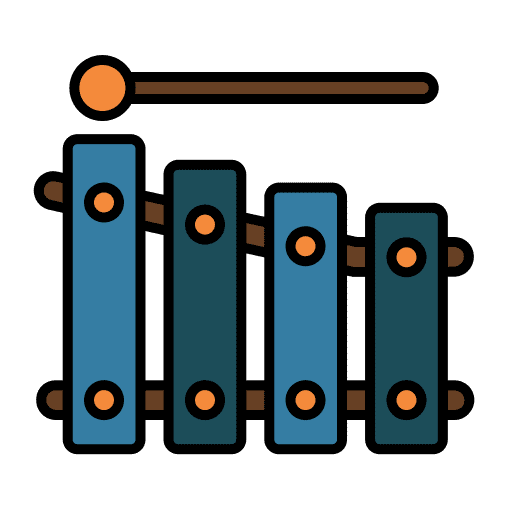 Xylophone orchestra xylophone music and multimedia icon