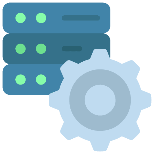 Configuration computer cog server icon