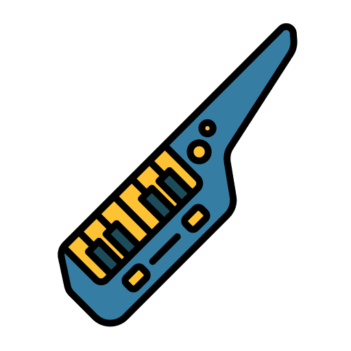 Keytar music and multimedia musical musical instrument icon