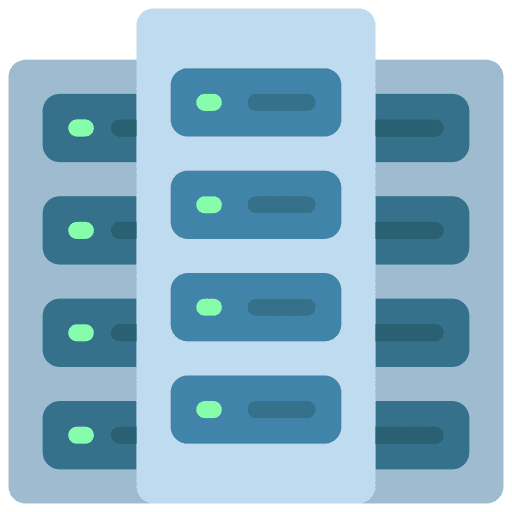 Servers cpu tower networking server storage icon