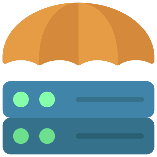 Data protection ui coverage data security icon