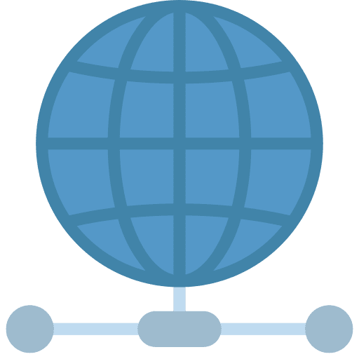 Network connection seo and web network connection global icon