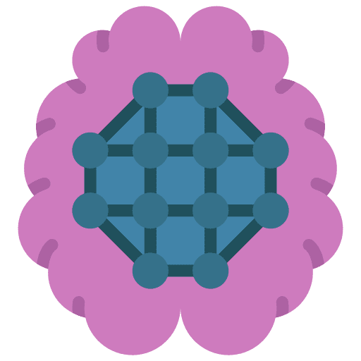 Neural network electronics artificial intelligence brain icon