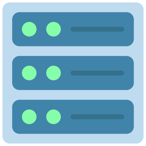 Server hosting network storage icon