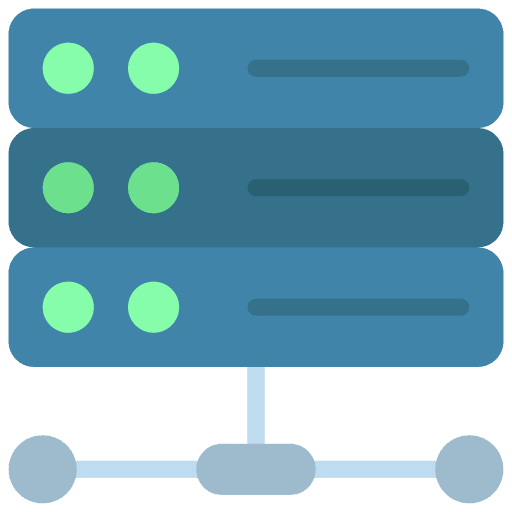 Server hosting server database icon