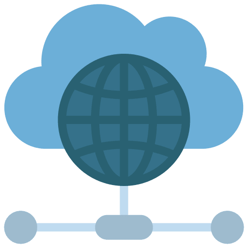 Cloud computing cloud storage seo and web cloud computing icon