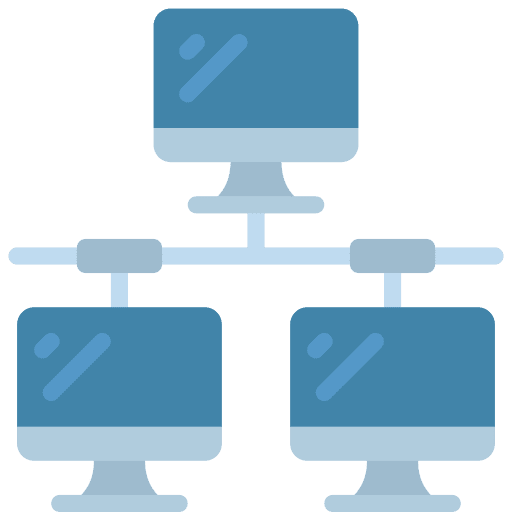 Computer networks technology screen monitor icon