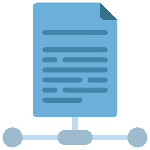 Document file networking files and folders sharing archives icon